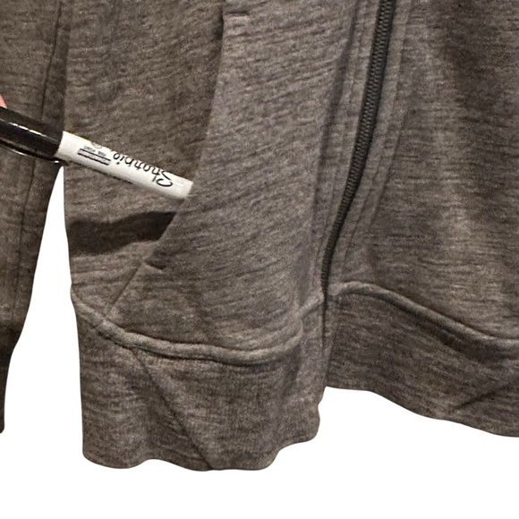 Lululemon Huddle and Hustle Jacket Womens Size 4 Gray Full Zip LW4AVDS Stretch - Picture 4 of 9